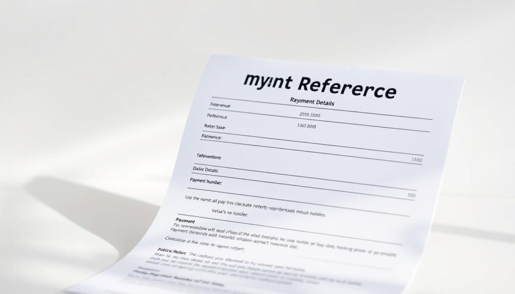 payment reference details payment reference details