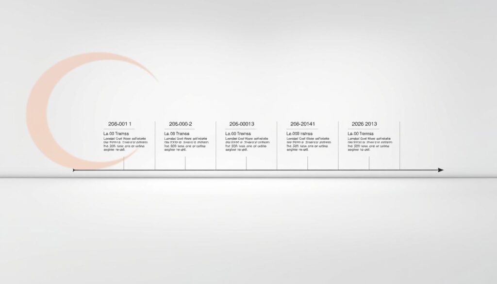 five-phase timeline by annual turnover