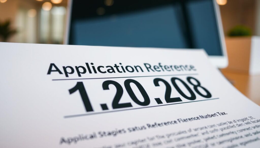 application status reference number