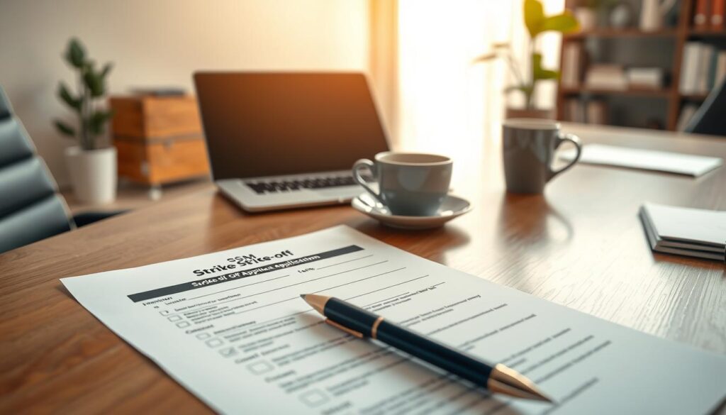 ssm strike-off application