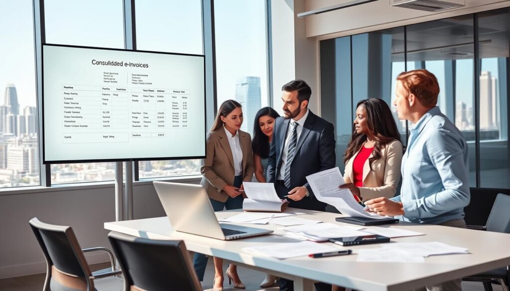 consolidated e-invoices