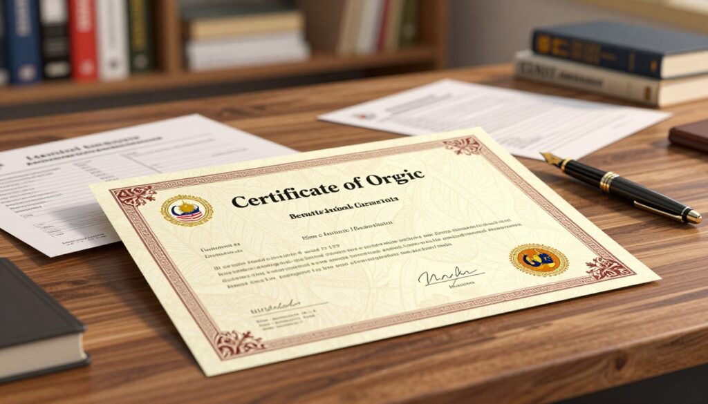 certificate of origin