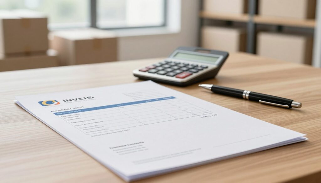 commercial invoice and packing list