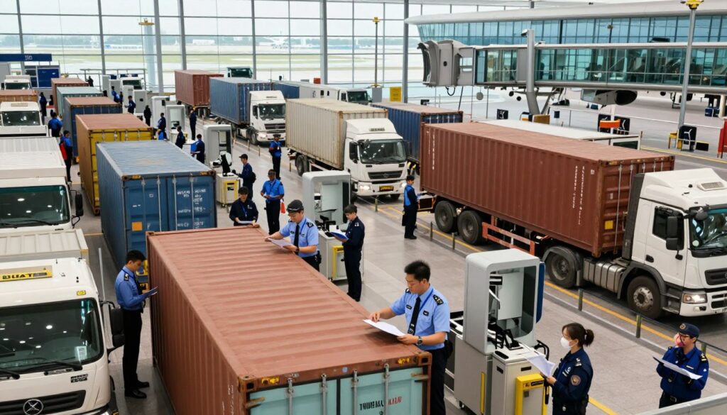 customs inspection lanes