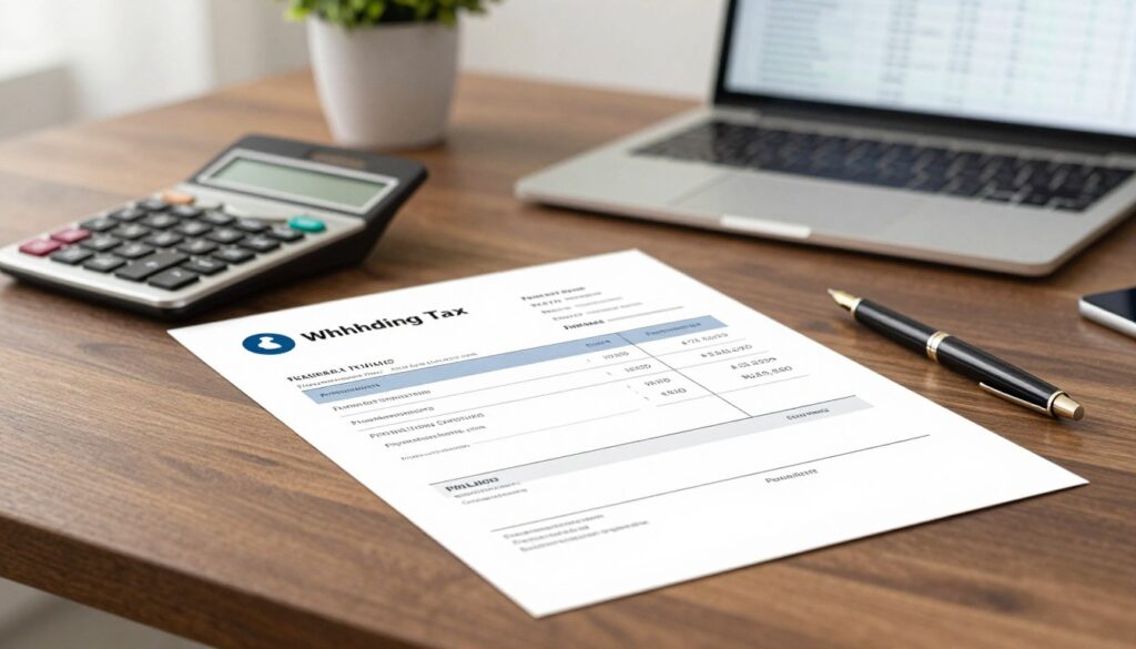 withholding tax invoice