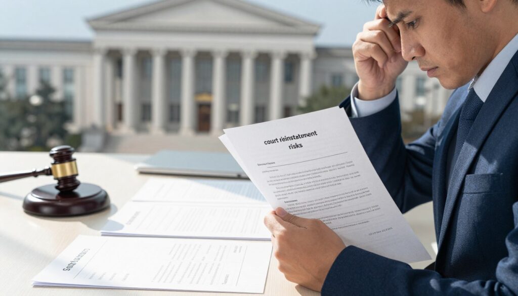 court reinstatement risks
